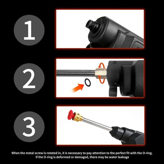 Бездротова мийна машина Mulcort 60Bar мийна машина високої потужності 300 Вт з акумуляторною батареєю. | Зображення 2