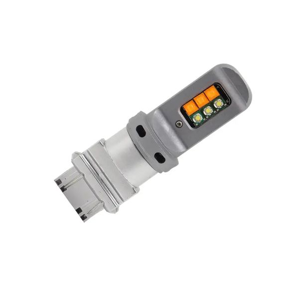 Автолампа для американских авто с обманкой Terra P27/7W / 3157, цоколь W2.5x16q, 3535x12smd, белый желтый, 12V