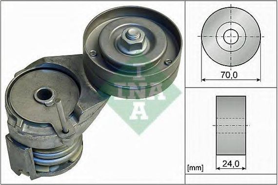 Натягувач ременя SEAT, VW (вир-во Ina) INA 534013830 на SKODA OCTAVIA (1U2)