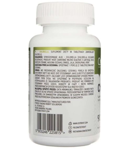 Натуральная добавка для спорта OstroVit Chlorella 90 Tabs | Зображення 1