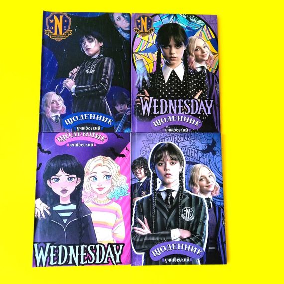 Щоденник шкільний тверда обкладинка Венздей Wednesday | Зображення 6
