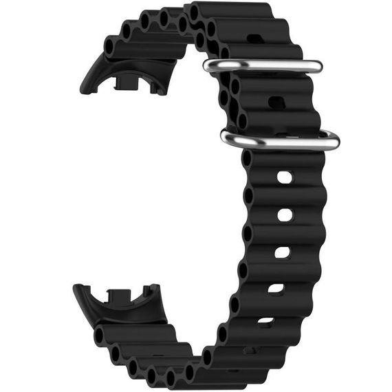 Ремешок Ocean Band для Xiaomi Mi Band 9/8 Черный / Black | Зображення 3