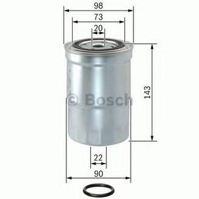 Фільтр паливний MITSUBISHI PAJERO III 2.5 TD, 3.2 DI-D -06 (вир-во BOSCH) BOSCH 1457434459 на MITSUBISHI SHOGUN III Вездеход открытый (V6_W, V7_W)