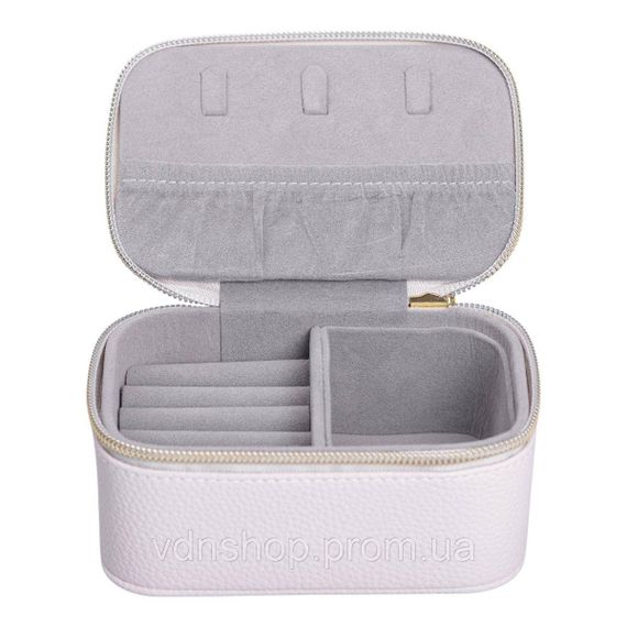 Шкатулка для украшений из эко кожи на молнии мини органайзер для ювелирных изделий HP-5-26BE