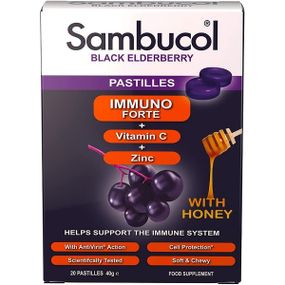 Бузина Sambucol Black Elderberry Immuno Forte 20 Pastilles