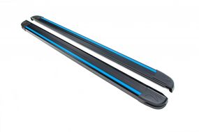 Боковые пороги Maya Blue (2 шт., алюминий) для Nissan Pathfinder R51 2005-2014 гг