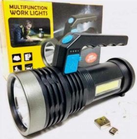 Портативный ручной светодиодный фонарь на аккумуляторе Multifuncion work lights 3W