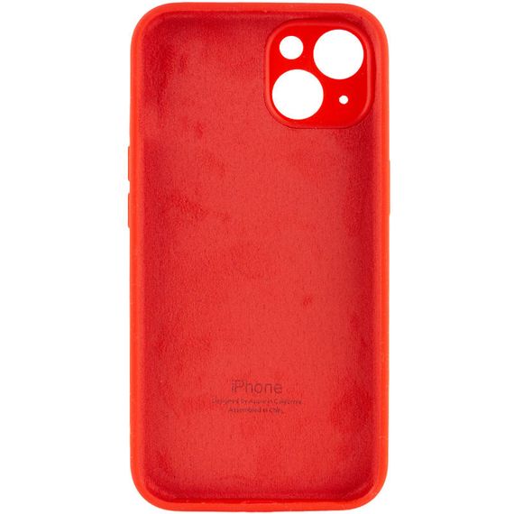 Чехол Silicone Case Full Camera Protective (AA) для Apple iPhone 14 (6.1") Красный / Red | Зображення 1