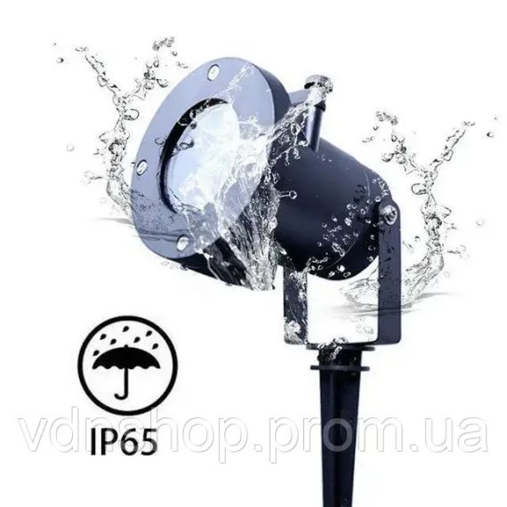 Лазерный проектор-освещения STAR SHOWER RG12 с пультом, уличный проектор с металлическим корпусом | Зображення 2