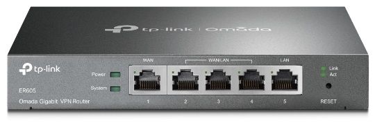 Мультисервисный маршрутизатор TP-LINK ER605 1xGE LAN 1xGE WAN 3xGE LAN VPN Omada (ER605)