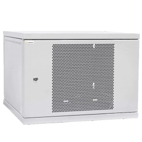 IPCOM 9U 600x450 Шафа телекомунікаційна двері перф (сірий) - Серверні шафи