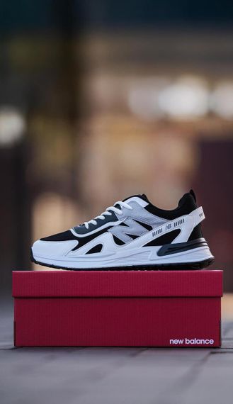 Кросівки чоловічі New Balance White Black | Зображення 9