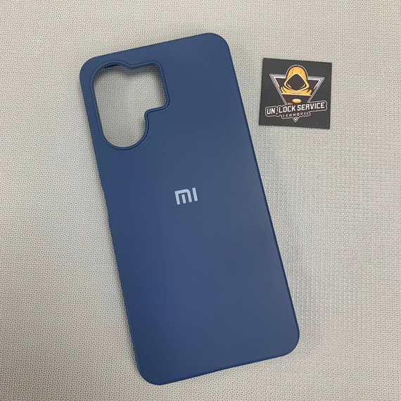 Xiaomi Redmi 13C / Poco C65 | Протиударний чохол з логотипом | Soft Touch | Синій