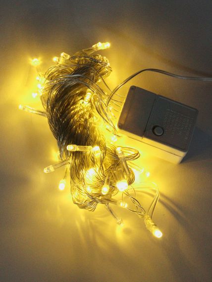 ОЧЕНКА! Гірлянда 100LED 9 м цв. білий дріт (Плохе паковання 2578) | Зображення 5