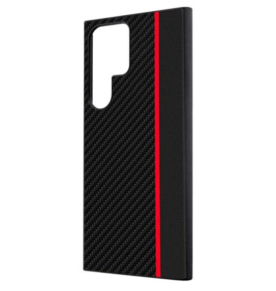 Чехол накладка Primolux CFC для Samsung Galaxy S23 Ultra (SM-S918) - Black&Red | Зображення 3