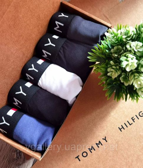 Комплект чоловічих трусов в коробці Tommy Hilfiger в коробці - ціна поштучно | Зображення 5