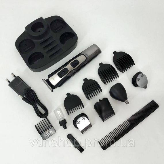 Електромашинка для стрижки, Машинка-тример для стрижки беспроводная Триммер висков ZU-85 | Зображення 9