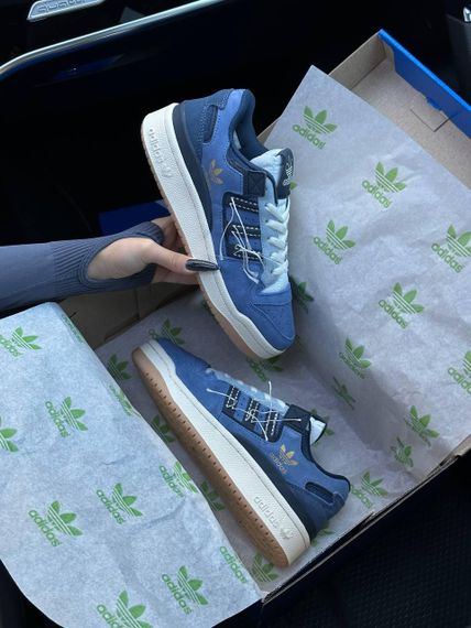 Жіночі кросівки A-didas Forum 84 Low “Off White” Navy White New , В'єтнам 39 (25) см | Зображення 7