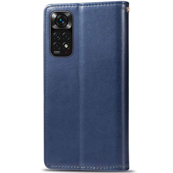 Шкіряний чохол-книжка GETMAN Gallant (PU) для Xiaomi Redmi Note 11 (Global) / Note 11S Синій | Зображення 4