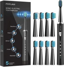 Електрична звукова зубна щітка PHYLIAN H7 Sonic з 8 насадками