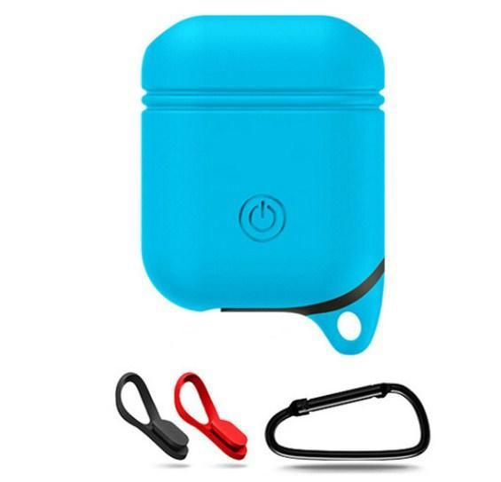 Cиликоновый чехол Primo Sherp для Apple AirPods - Light Blue | Зображення 1