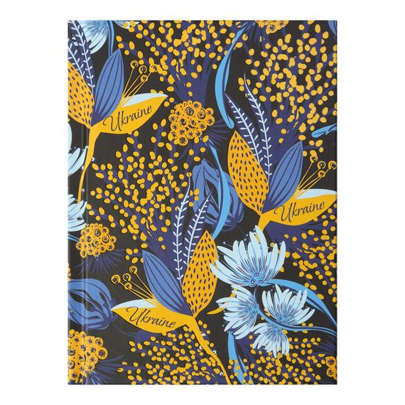 Блокнот FLORA BM.24614102-01 BUROMAX, А6, 64 арк., клітка, тверда обкладинка, мат. ламінація+лак, чорна (4823078978691)