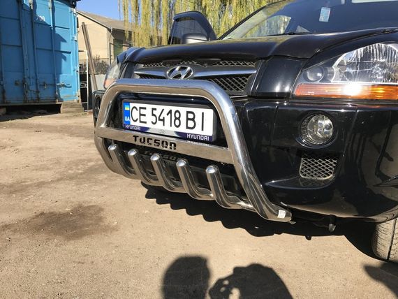Кенгурятник WT004 (нерж.) для Hyundai Tucson JM 2004-2024 гг | Зображення 4