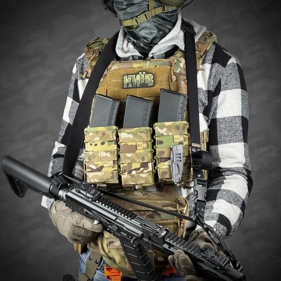 Ремінь збройовий триточковий RAGNAROK "Hel" Gen.II sling Чорний | Зображення 3