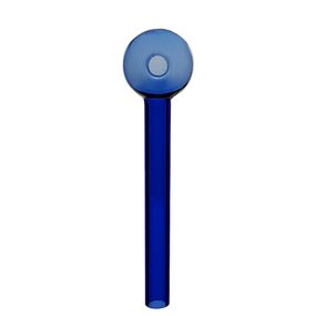 Кальян Курительная Термостойкая Трубка Из Стекла 10см "Oil Pipe Blue"
