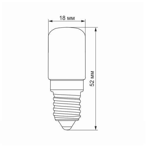 LED лампа VIDEX ST25e 3W E14 4100K 220V | Зображення 4