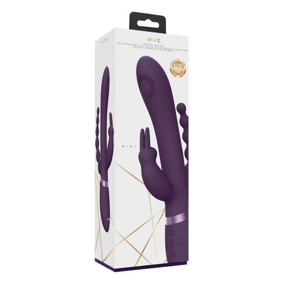 Вибратор-кролик Rini для точек G, A, U и клитора, цвет фиолетовый Vive (Нидерланды) sexstyle | Зображення 4
