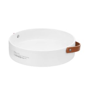 Фруктівниця кругла Ardesto AR0961 22х22х5.5 см біла