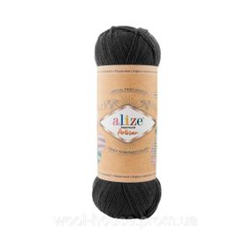 Шкарпеткова пряжа Alize Artisan Superwash, чорний 60