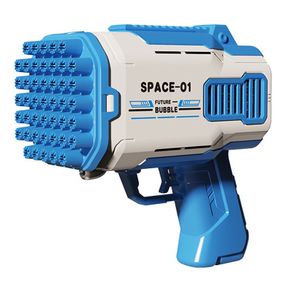 Пистолет для мыльных пузырей Bubble Gun 698-20 с насадками на 32/45 отверстий 50ml Blue