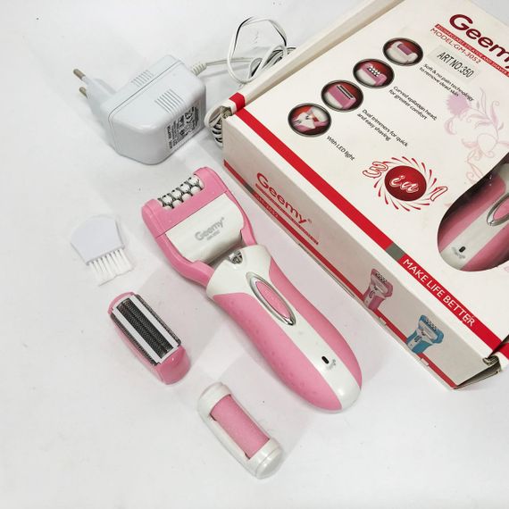 Машинка для удаления волос на лице, Аккумуляторная женская электробритва, Терки для шлифовки пяток TS-93 | Зображення 4