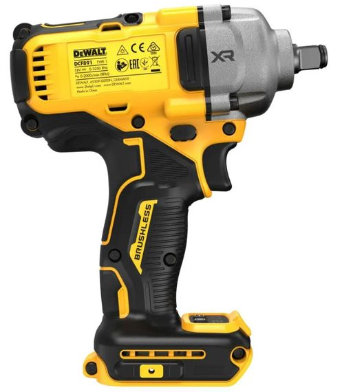 Гайкокрут ударний акумуляторний DeWalt без АКБ та ЗП DCF891N | Зображення 3