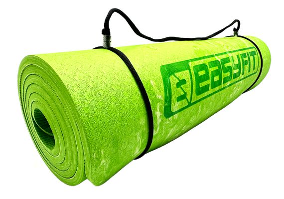 Коврик для йоги та фітнесу EasyFit PER Premium Mat 8 мм + Чохол салатовий (EF-1930s-1-GN) | Зображення 1