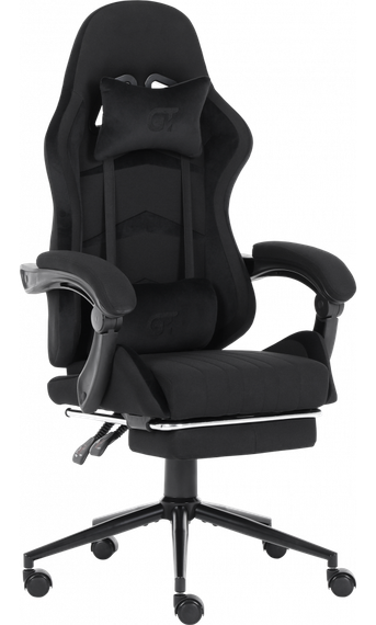Кресло геймерское GT Racer X-2324 Fabric Black Suede | Зображення 2