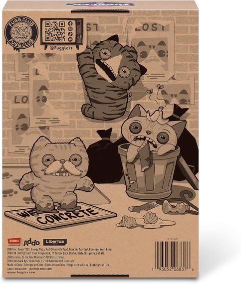 М'яка іграшка Фуглер Тигрокіт Підозрійко 23 см Fuggler Alley Cats Wide Eyed Cat by Zuru | Зображення 4