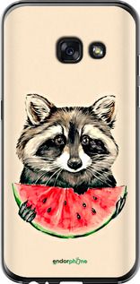 Чохол на Samsung Galaxy A3 (2017) Єнотик з кавуном "4605t-443-2448"