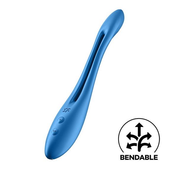 Гнущийся универсальный вибратор (эрекционное кольцо) SATISFYER ELASTIC JOY BLUE sexstyle | Зображення 3