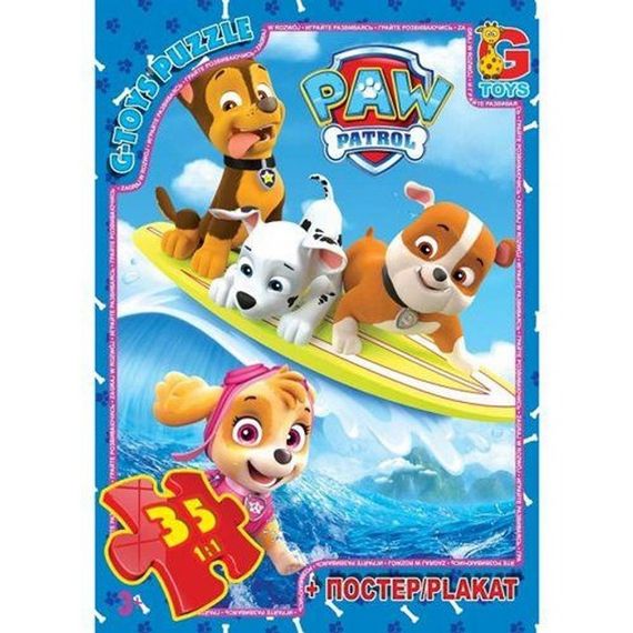 Дитячий пазл "Paw Patrol Щенячий патруль" PW0817 плакат 35 елементів