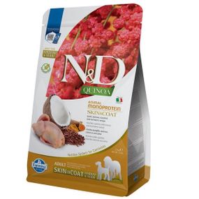 Сухий корм з перепелом для собак середніх та великих порід Farmina N&D Quinoa Skin & Coat Adult Medium & Maxi, 2.5 кг