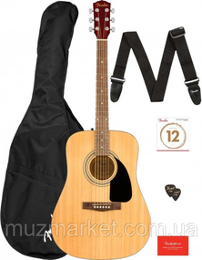Гітарний набір Fender FA-115 Dreadnought Pack Natural WN V2