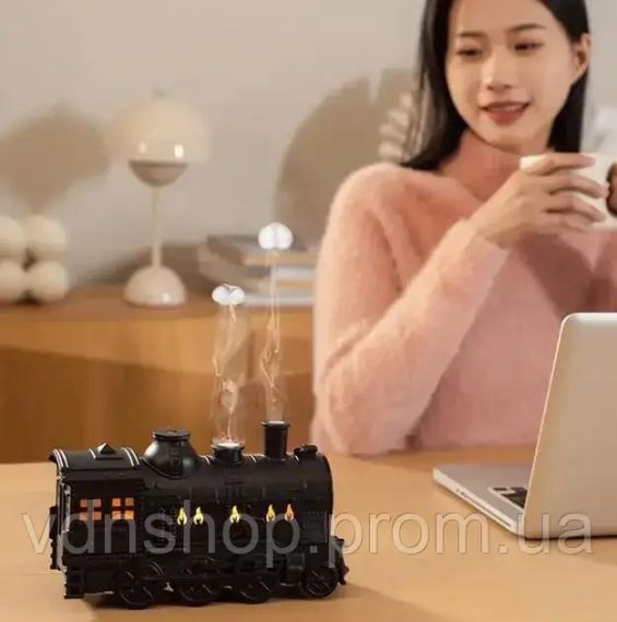 Паровой увлажнитель воздуха Поезд с подсветкой, увлажнитель аромадифузор для дома NM2100 | Зображення 2