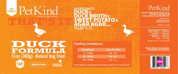 Вологий корм для собак з качкою PetKind Duck Formula, 369 гр | Зображення 1