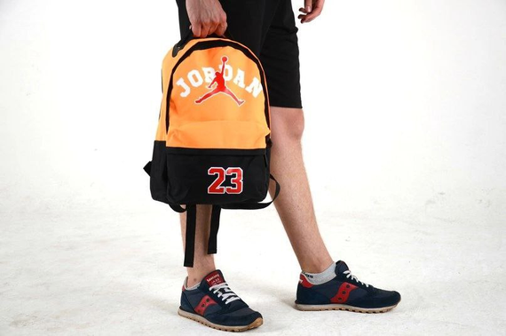 Рюкзак джердан чорно-жовтогарячий