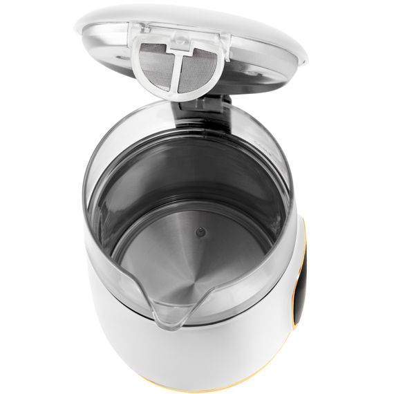 Електрочайник Adler AD 1305 white gold 1850-2200Вт/ 1.7л/ скло/ встановлення температури/ | Зображення 4