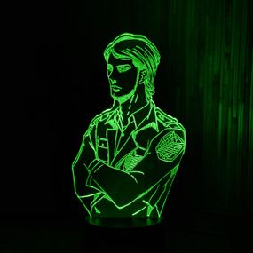 Акриловий світильник-нічник Жан Кирштайн 2 зелений tty-n001522