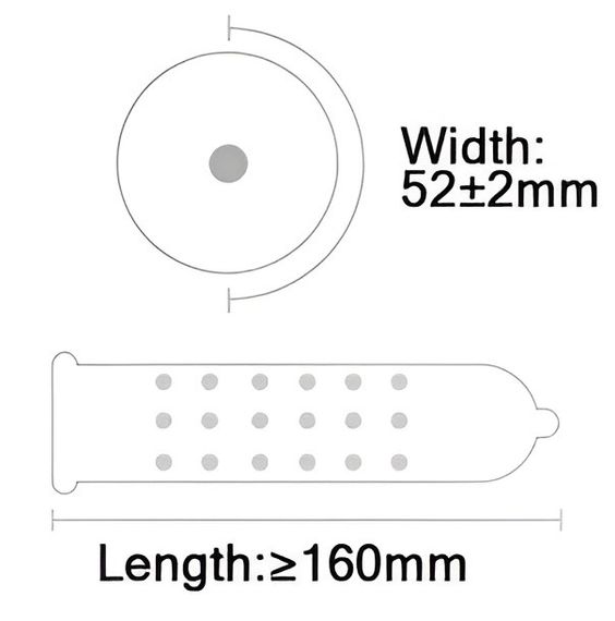 Ультратонкие презервативы с гиалуроновой кислотой, пролонгирующим эффектом и точечной текстурой OLO - Long sexstyle | Зображення 4